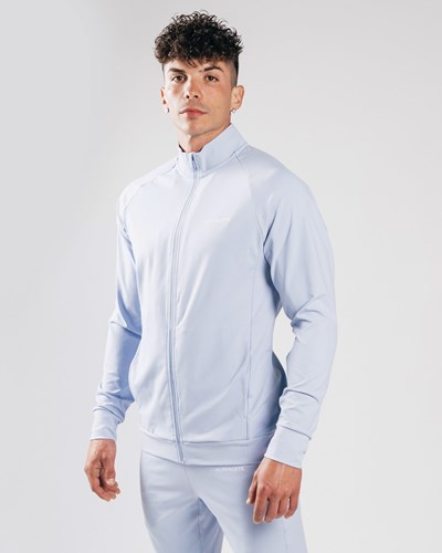 Alphalete 4-Way Stretch Pista Jacket Azules | OPUXEB731