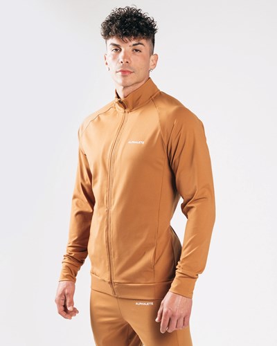 Alphalete 4-Way Stretch Pista Jacket Camel | UZOVKY891