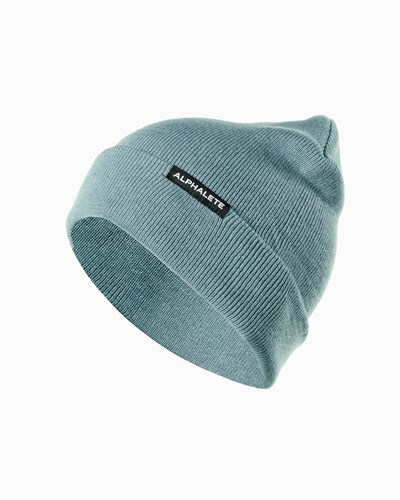 Alphalete Algodon Knit Beanie Azules | PUHYXB680