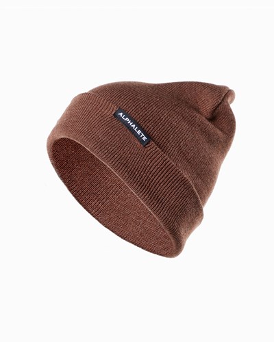 Alphalete Algodon Knit Beanie Bourdeaux | PUGBQC743
