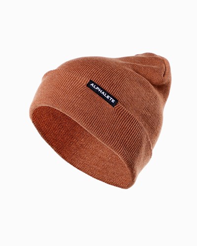 Alphalete Algodon Knit Beanie Clay | FOMDGZ781