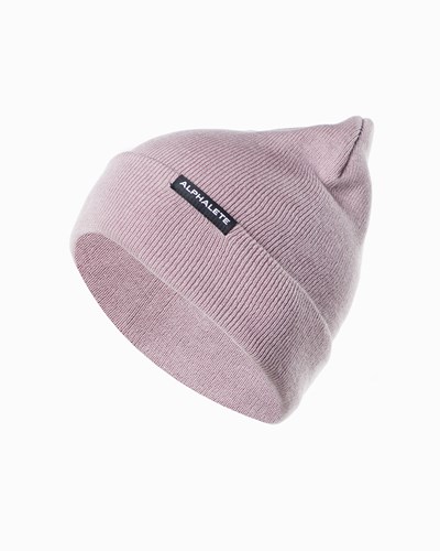 Alphalete Algodon Knit Beanie Moradas | HPOFEW276