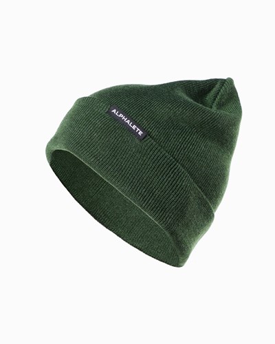 Alphalete Algodon Knit Beanie Wild Sage | NFVQES701