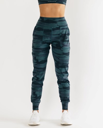 Alphalete All-Purpose Jogger Azules Camuflaje | GAETJW360