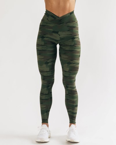 Alphalete All-Purpose Legging Verde Oliva Camuflaje | NPBJCK580