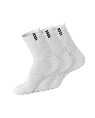 Alphalete Crew Sock Blancas | IAUHEM218