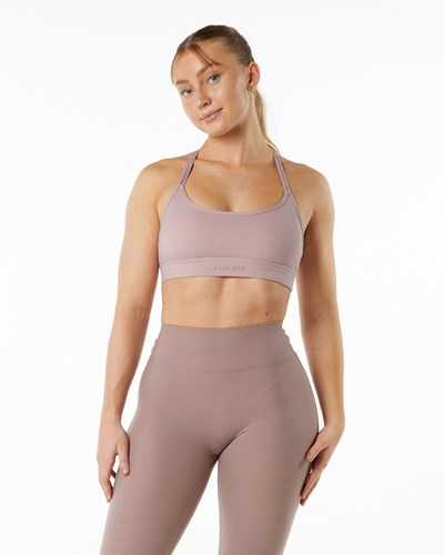 Alphalete Double Brushed Bra Moradas | WKPTEH896