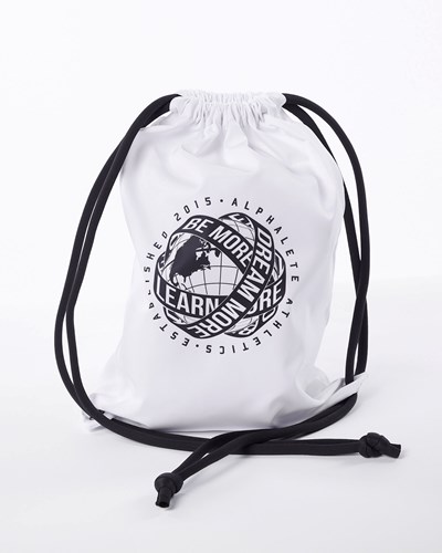 Alphalete Drawstring Bag Blancas | HVCYAB518
