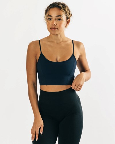 Alphalete Fitted Cropped Tank Teal | AIWNGV745
