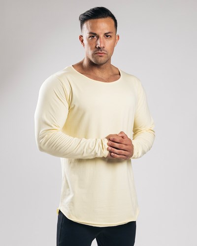 Alphalete Fitted Long Sleeve Sea Salt | EHIOPS327