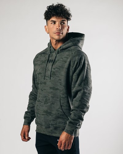 Alphalete Fitted Performance Hoodie Verde | LHEYAT412