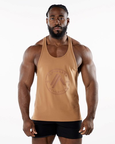 Alphalete Fitted Performance Stringer Rust | TQUGSJ746