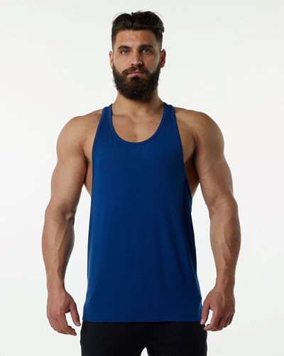 Alphalete Fitted Premium Stringer Azules | XGUPJZ782