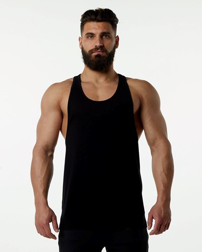 Alphalete Fitted Premium Stringer Negras | BYDWTM218