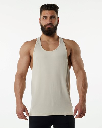Alphalete Fitted Premium Stringer Sahara | AUBRJE429