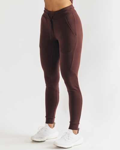 Alphalete Fitted Single-Brushed 29" Jogger Mahogany | KAYGHE723