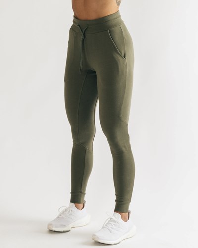 Alphalete Fitted Single-Brushed 29" Jogger Verde Oliva Claro | YHTROG395