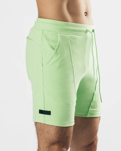 Alphalete Fitted Single-Brushed 7" Corta Limelight | JQERZF415