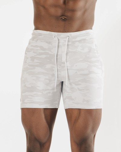 Alphalete Fitted Single-Brushed 7" Corta Plateadas Camuflaje | MYNSTL214