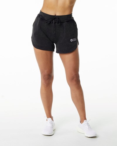 Alphalete Heavyweight Washed Terry Corta Onyx | JWSACB845