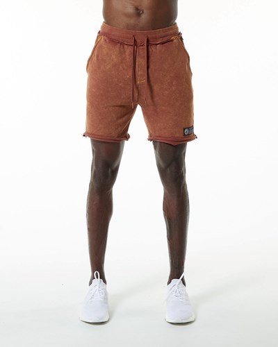 Alphalete Heavyweight Washed Terry Corta Bloodstone | ZJKUFO317