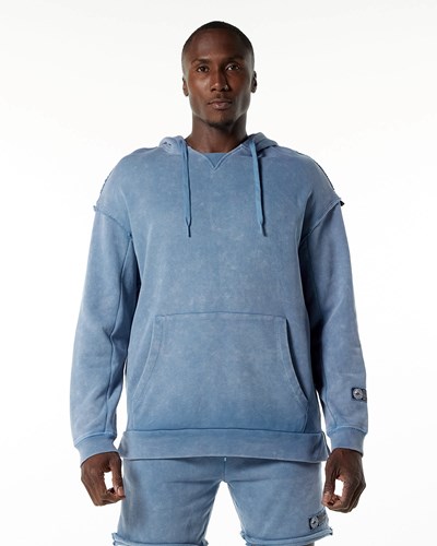 Alphalete Heavyweight Washed Terry Hoodie Azules | BGEXFL205