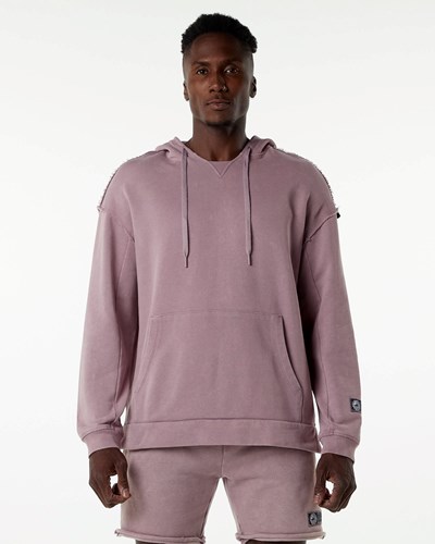 Alphalete Heavyweight Washed Terry Hoodie Rosas | UNMJGR607