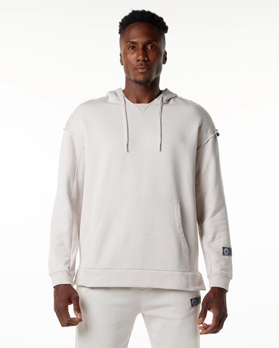 Alphalete Heavyweight Washed Terry Hoodie Moonstone | ZAVNYK574