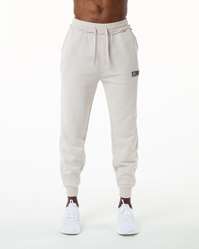 Alphalete Heavyweight Washed Terry Jogger Moonstone | FSUMTH967