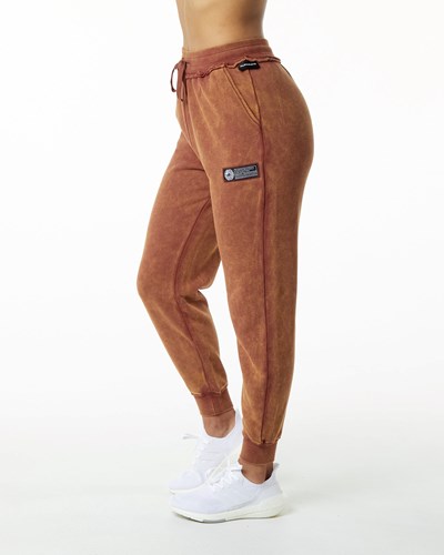 Alphalete Heavyweight Washed Terry Jogger Bloodstone | HYCFXS351