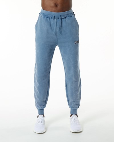 Alphalete Heavyweight Washed Terry Jogger Azules | OHMEKC386