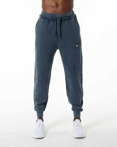 Alphalete Heavyweight Washed Terry Jogger Azules | SDTJGM731