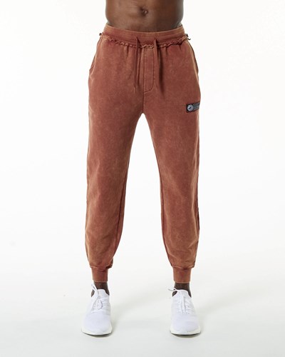 Alphalete Heavyweight Washed Terry Jogger Bloodstone | USLAGH124