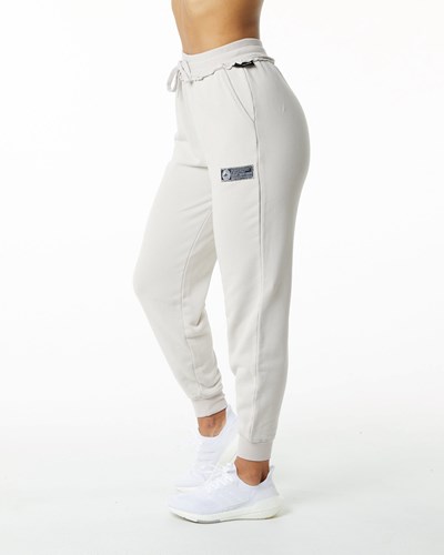 Alphalete Heavyweight Washed Terry Jogger Moonstone | YCUPQO728