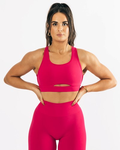Alphalete High-Impact Seamless Sports Bra Rosas | VDAMSX534