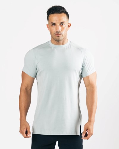 Alphalete High-Neck Premium Corta Sleeve North Shore | PHURKL416