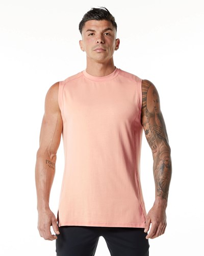 Alphalete High-Neck Premium Tank Coral | OGXSAB738