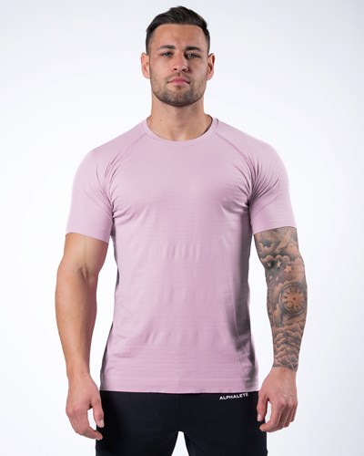 Alphalete High Performance Seamless Corta Sleeve Tee Bloom | YISLCO312