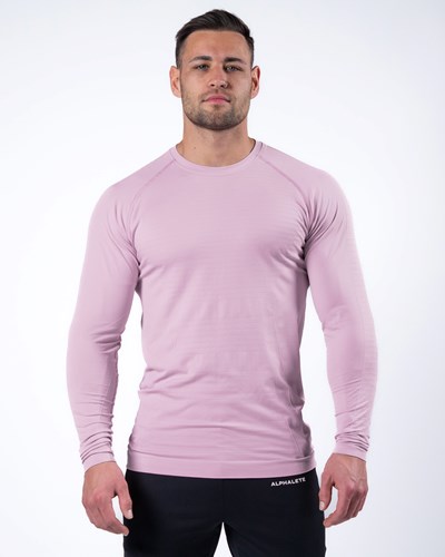 Alphalete High Performance Seamless Long Sleeve Tee Bloom | WSDGUH791