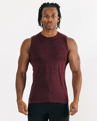 Alphalete High Performance Seamless Tank Negras | BHSVEP923