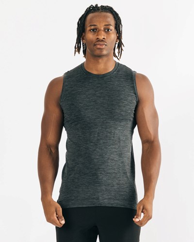 Alphalete High Performance Seamless Tank Negras | GQXKNW297