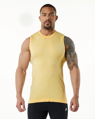 Alphalete High Performance Seamless Tank Faded Honey | HPXNYU971