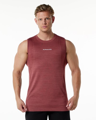 Alphalete High Performance Seamless Tank Gingerbread | NZKRAO597