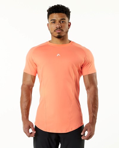 Alphalete High Performance Tee Electric Peach | VBWSJG982