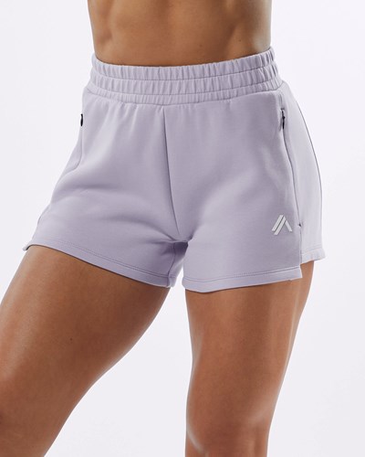 Alphalete Interlock Knit 3.5" Corta Lilac | PBIZEK621
