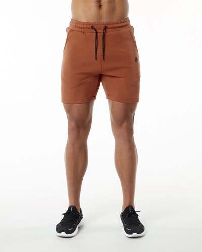 Alphalete Interlock Knit 6" Corta Brick | WSOLJU832