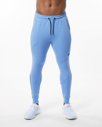 Alphalete Interlock Knit Cuffed Jogger Azules Claro | PWFLDU523