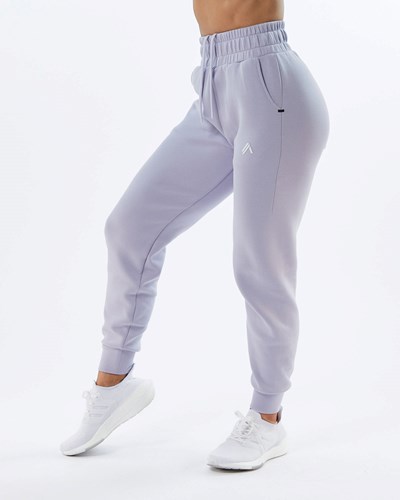 Alphalete Interlock Knit Cuffed Jogger Lilac | EJYPOZ398