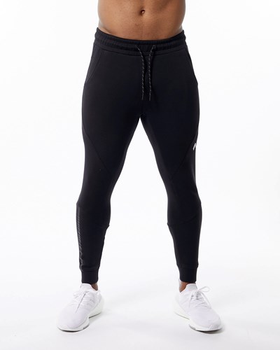 Alphalete Interlock Knit Cuffed Jogger Negras | KABLIU023
