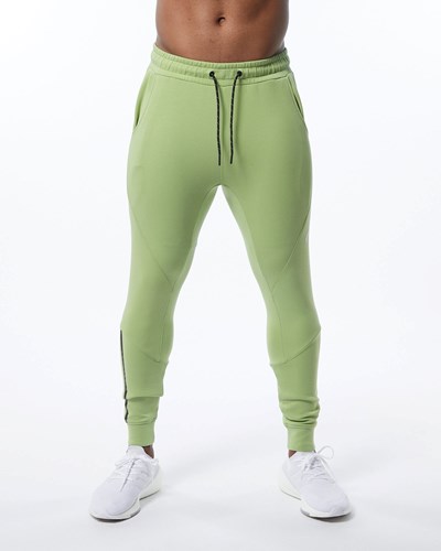 Alphalete Interlock Knit Cuffed Jogger Verde Claro | KCLRUT740